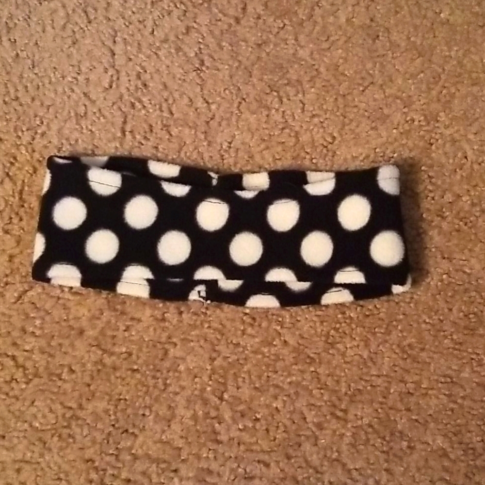 Poka dot head band